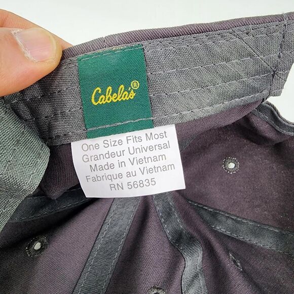 Cabela’s Men’s Performance Cap Strap Back Gray Hats - Picture 9 of 9